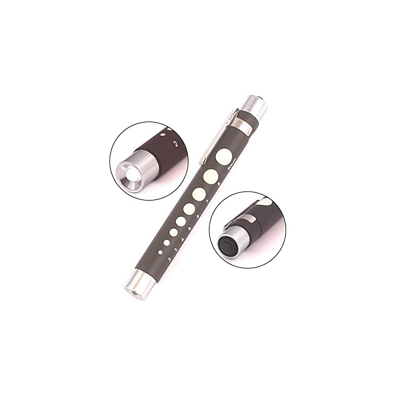 AAProTools Nurse Penlight Reusable LED Pen Light with Pupil Gauge