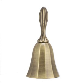 Sugoyi Campana de mano, barra pequeña, cena, servicio de bar, clase, dorado, plateado, bronce, retro, zinc, casual