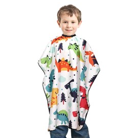1 Piece Kids Hairdressing Cape, Hairdressing Accessories, Adjustable Small Dinosaur Cutting Cape, Cartoon Dinosaur, Suitable for Boys and Girls, multicoloured