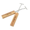 Grill Grate Lifter for Grill Grates Wooden Handle Set of