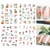 Nail Stickers, Nail Stickers Flowers Water Transfer, Abstract Nail Stickers