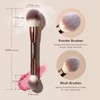 MAGEFY 2 Piezas Brochas de Maquillaje de Doble Punta, Set
