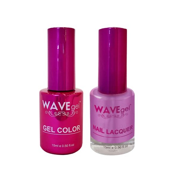 WAVEGEL Soak-Off Gel & Nail Lacquer Matching Duo Set -