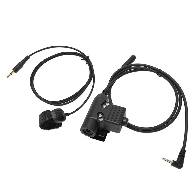 PTT Adapter with 90cm Cable Push to Talk Portable Headset