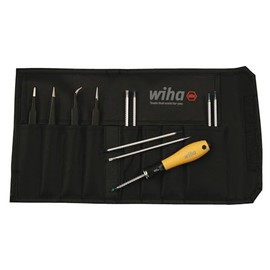 Wiha 26970 12 Piece ESD Safe Drive-loc 4 and Tweezers Set
