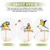 Cunno 3 Pcs Bird Training Stand Kit, Parrot Training Clicker