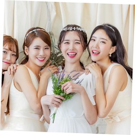 PACKOVE Elegant Pearl Crystal Floral Headband Bridal Hair Wreath for Weddings Photoshoots and Special Occasions Charming Accessory for Women and Silver