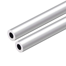 sourcing map 6063 Aluminium Rundrohr, 300mm Länge 15mm Außendurchmesser 8mm Innendurchmesser Nahtlose gerade Aluminiumrohre 2 Stk