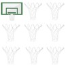 8 Pieces Small Heavy Duty Basketball Nets 8 Loops Little