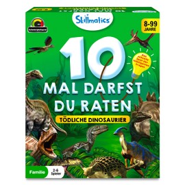 Skillmatics Card Game – 10 Times You Can Guess Dinos, Gifts for Children from 8 Years, Great Fun for on the Go and Game Evenings with the Family