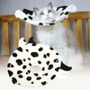 Cat Elizabeth Cone Cartoon Adjustable Cow Pattern After Surgery Recovery