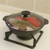 Silicone 11" Large Steamer Basket with Handle – Flexible Nonstick