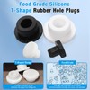 BOPOREAE 20 Pcs 14.1 mm Silicone Rubber Plug for 13.5-14