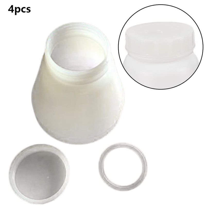 Jiabailie 4PCS Bottles Hopper Cups,PC02/PC03 Plastic Durable Electrostatic Sprayer Hopper