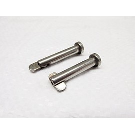 Stainless Steel Safety Clevis Pins 8MM x 25.5MM X2 (Drop Nose Retaining Hinge)