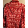 Holiday Time Womens Red Christmas Tree Pattern Suit Top Blazer