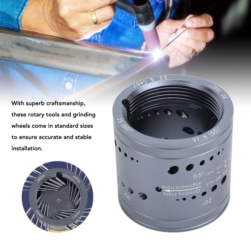 Tungsten Electrode Sharpener Grinder Head,TIG Welding Tool with Cut-Off Slot
