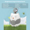 Portable Owl White Noise Machine Baby Soother with 10 Light