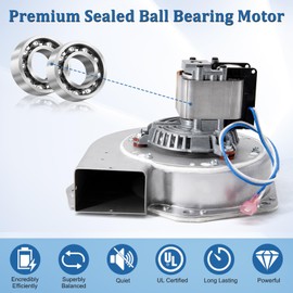 Hipoilk A-E-027 Exhaust Blower Fan for Breckwell Big E, P22, P23, P24, P26, P2000, P2700 Pellet Stove, Combustion Blower for US Stove & USSC 5040 Pellet Stove