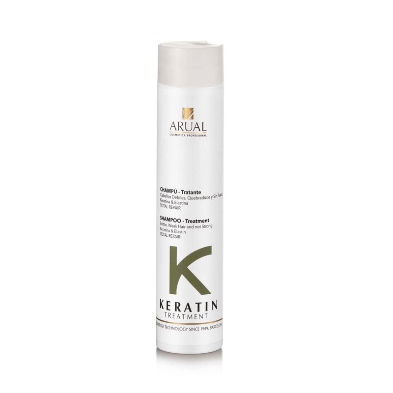 ARUAL - COSMETICA PROFESIONAL Arual keratine shampoo para cabellos debilidatos