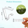 Table Cloth Holder Clips, 24 Pack Clear Tablecloth Clips for