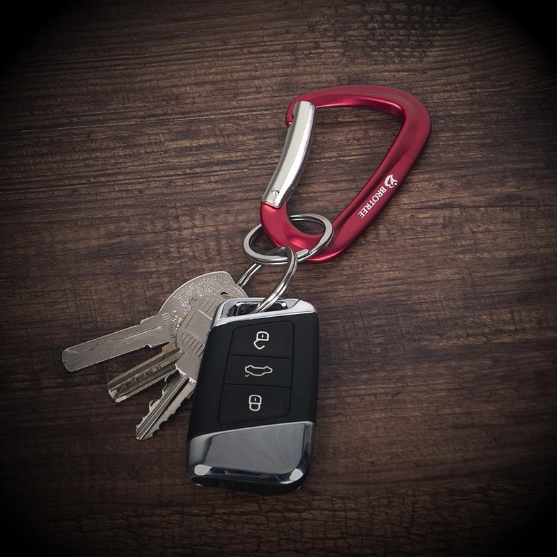 BROTREE Locking Carabiner Clips 12KN (1200 kg) Heavy Duty Carabiners
