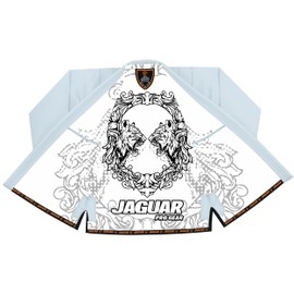 JAGUAR PRO GEAR – Screaming Tigers Inner Sublimated Pro Brazilian Jiu Jitsu BJJ Kimono Gi Uniform Unisex - Belt Included (White, K-0)