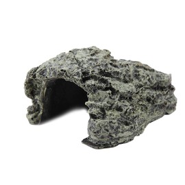 Reptile Hideout Cave,Resin Rock Hides Habitat Decor Fish Tank Decorations Shelter Tortoise Basking Terrace Pet Terrarium Nest Decoration for Gecko,Spiders,Frogs,Fish,Turtles and Hermit Crabs