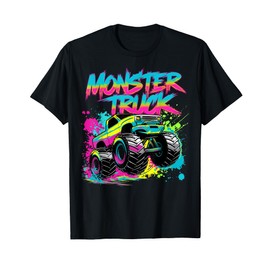 Monster Truck Graffiti Art Colorful T-Shirt