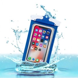 Upix Waterproof Smartphone Pouch (Black/White/Blue) for Water Activities Multi-purpose (UP-02) / Blue
