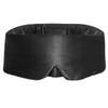 Large Blackout Sleep Mask with Adjustable Strap, 100% Mulberry Silk