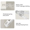 SODOI Plastic Clear Clips 20 Pack Plastic Spring Clips Multipurpose