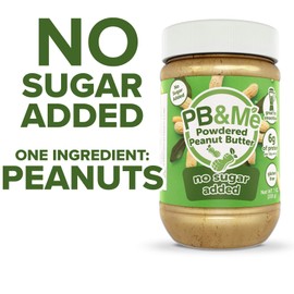 PB&Me Peanut Butter Powder, NO SUGAR ADDED, Keto Friendly, Gluten Free, High in Protein, Great for Smoothies!
