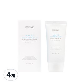 Partner_Reference Franz Naked Sunshield Peptide Sun Cream 4 x 50ml / 프란츠 네이키드 선쉴드 펩타이드 선크림 4개 50ml