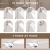 Metal Tub Spout with Diverter,10 Settings Hand Held Shower,Bathtub Faucet