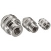 3-Piece Tap Socket Set Use with 1/4" & 3/8" &