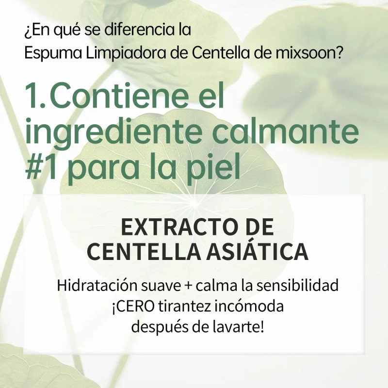 Mixsoon Espuma Limpiadora Centella Calmante Y Antiacné 150ml