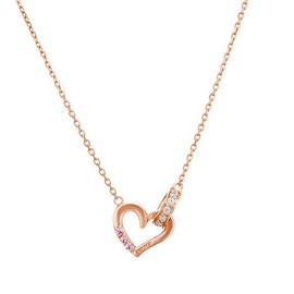 Canal Yondo Sea Silver (SV Pair Necklace), Silver, Cubic Zirconia