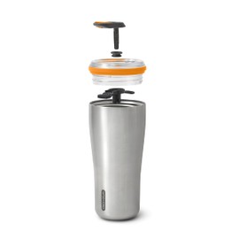 Black+Blum - Insulated Tumbler - 18/8 Stainless Steel Vacuum Insulated Travel Tumbler with Leak Proof, Lockable Lid - Keeps Hot for 6hrs, Cold for 8hrs, Orange - 600ml