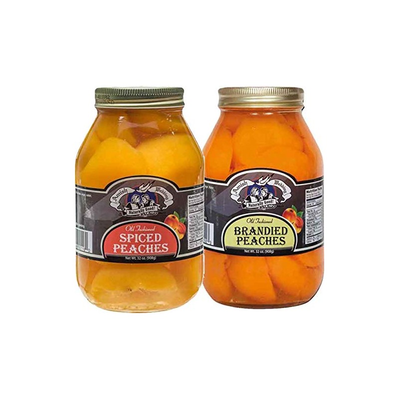 Amish Wedding Old Fashioned Spiced Peach Halves and Brandied Peach