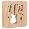 LED Night Light Unique Guitar Hollow Design 3D Wooden Night