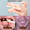 Dentures Set, False Artificial Temporary Teeth Braces Smile Veneers Cosmetic