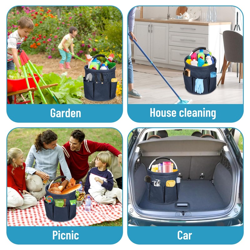 mumisuto Cleaning Caddy with Handle,Cleaning Caddy Organiser, Tool Organizer Bag,