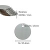 StayMax 1 Inch Round Metal Engraving Blanks Stamping Blanks Stainless