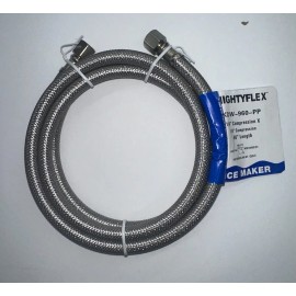 LSP 10 Pack LSP AquaFlo MightyFlex SS Ice Maker Connector 1/4”x1/4, 60 or 72" Length - 60 inch