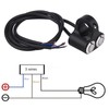 Depisuta Motorcycle Turn Signal Switch, Handlebar Switch with Indicator Light