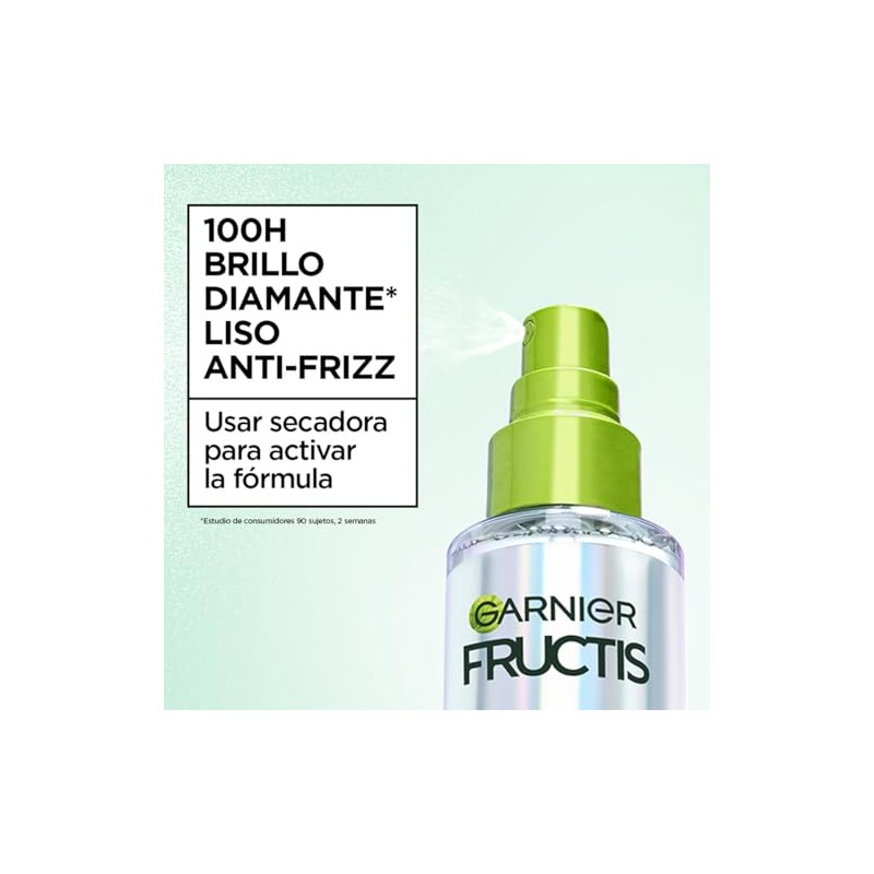 Garnier Fructis Liso Diamante, 100H Brillo Diamante Liso anti frizz