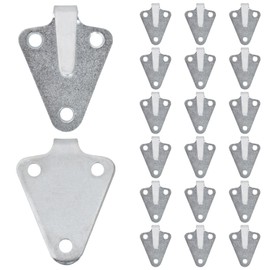 Naapesi 20PCS 3-Hole Tarpaulin Hooks, trailer hooks, Tarpaulin attachment, Net Hooks Fixing Hooks Guy Hooks Lashing Eye 50 x 40 mm, trailer net mounting hooks Tarpaulins Load Securing