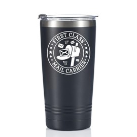 Onebttl Mail Carrier Gifts, Mailman Gifts, Mail Lady Gifts, Gifts for Mail Carrier, Postal Workers, Postman, Mailman Appreciation - First Class Mail Carrier Stainless Steel Tumbler 20OZ