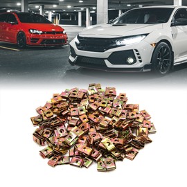 Sourcingmap 197Pcs Speed Fastener U Nuts Car Dashboard Panel Self Tapping Screw Clips